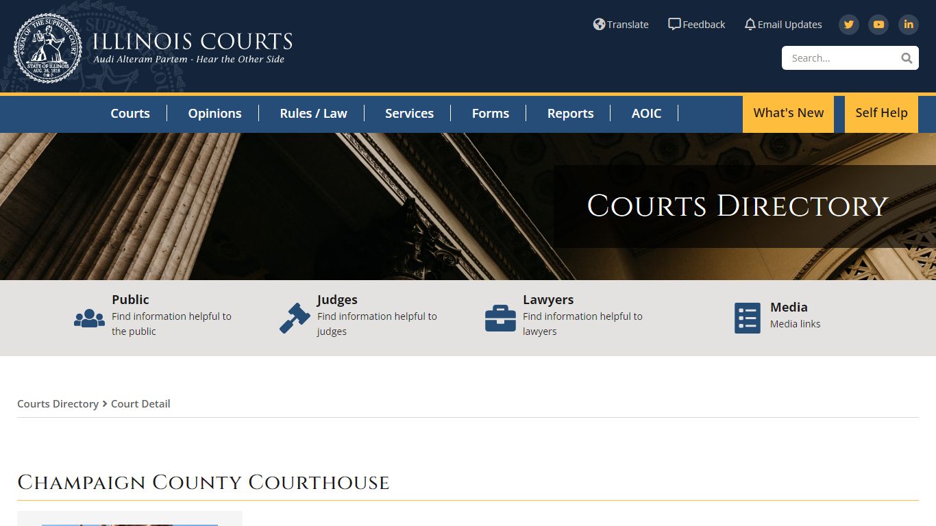Champaign County Courthouse - State of Illinois Office of the Illinois ...